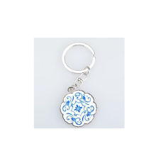 Benutzerdefinierte Metall Blume Keychain, Schlüsselanhänger (GZHY-KA-021)